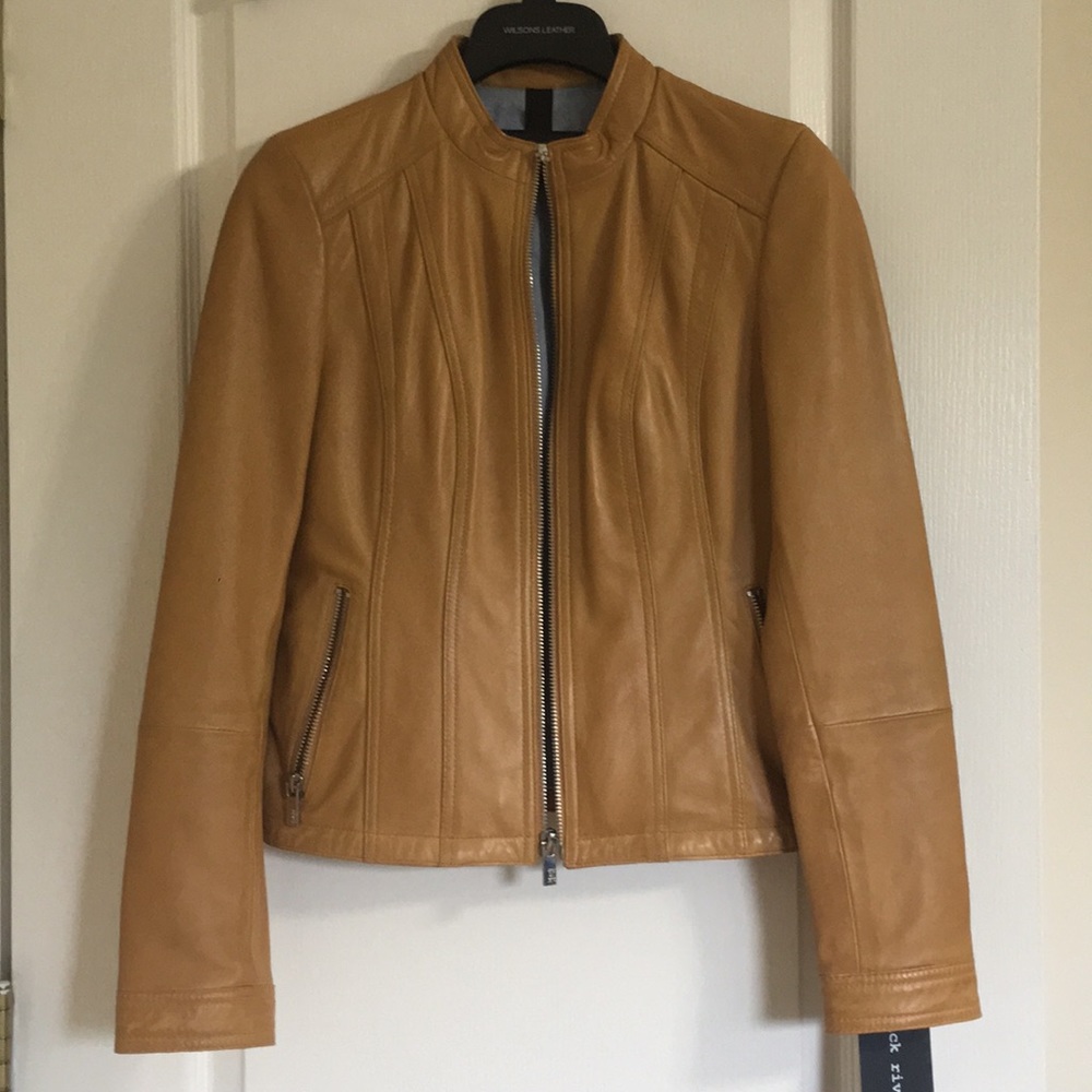 NWT Black Rivet Genuine Leather Jacket